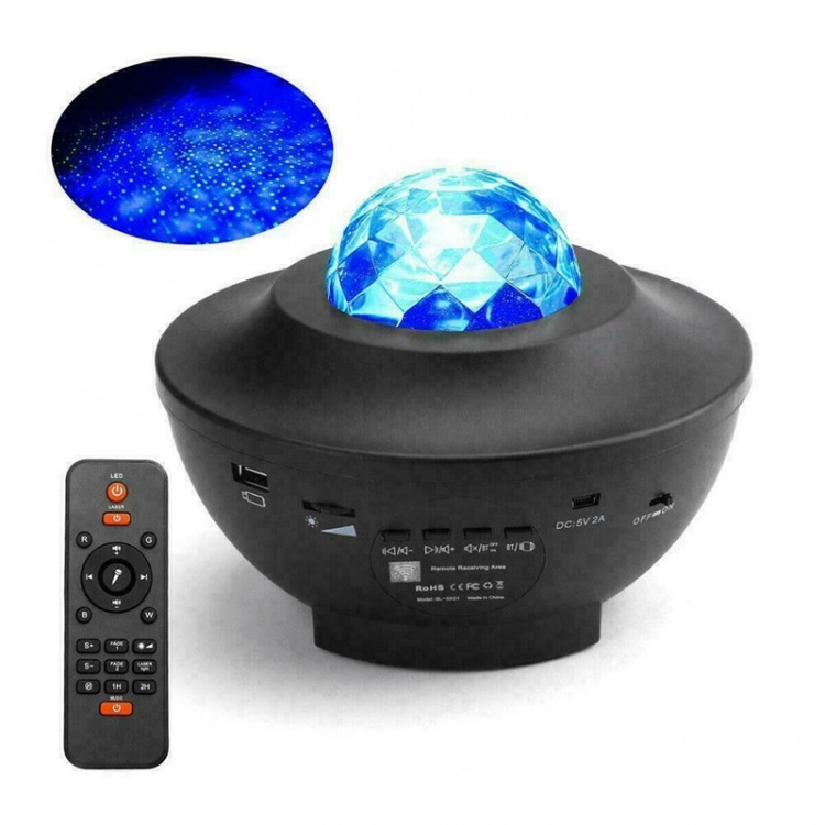 Galaxy-lamppu, tähtiprojektori, jossa on Bluetooth-kaiutin