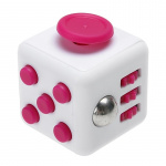 Fidget Cube, valkoinen/vaaleanpunainen