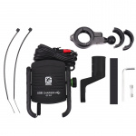 Matkapuhelimen pidike moottoripyörään QC3.0-pikalatauksella, musta Matkapuhelimen pidike moottoripyörään QC3.0-pikalatauksella, musta