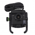 Matkapuhelimen pidike moottoripyörään QC3.0-pikalatauksella, musta Matkapuhelimen pidike moottoripyörään QC3.0-pikalatauksella, musta