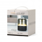 Kaiutin TRANSPARENT SMOKE kangaspaneelilla ja monivärisellä LEDillä varustettuna