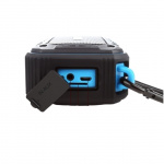 Vedenkestävä kaiutin, jossa on karabiini ja pyöräkiinnike Vedenkestävä kaiutin, jossa on karabiini ja pyöräkiinnike