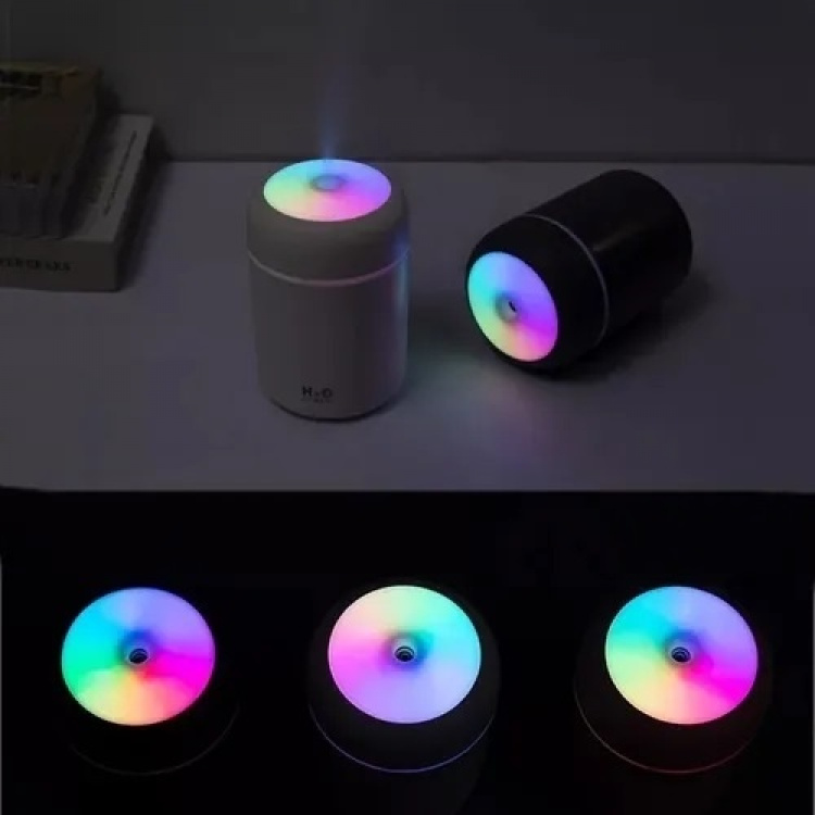 Ilmankostutin led-valolla, vaaleanpunainen Ilmankostutin led-valolla, vaaleanpunainen