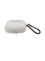 Silikonikuori koukulla Airpods Prolle, Taupe