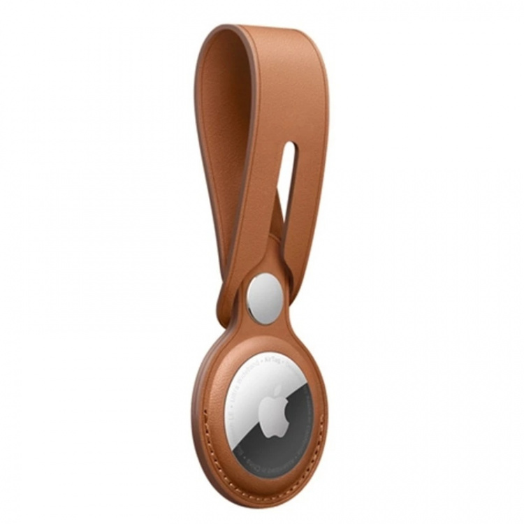 PU-nahkakotelo Airtagille, ruskea