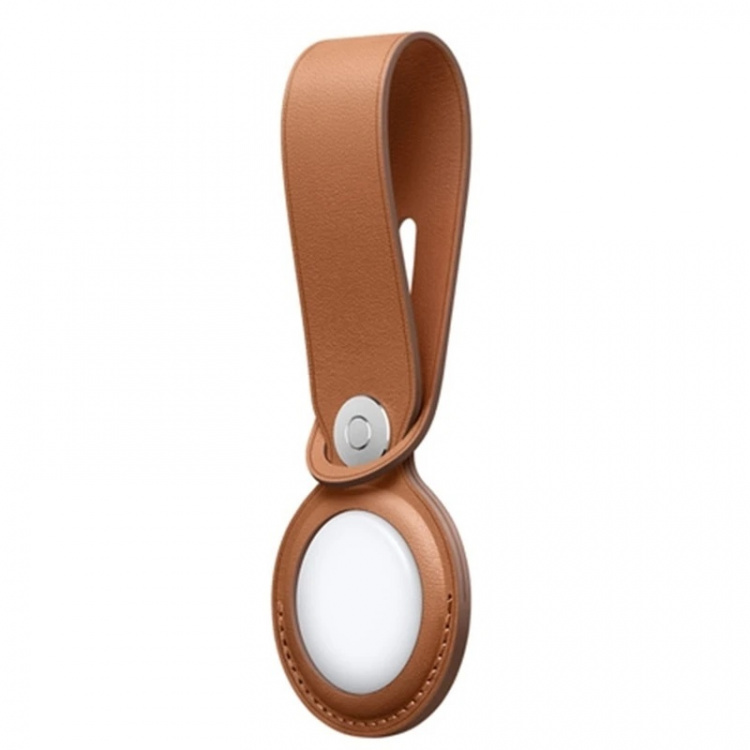 PU-nahkakotelo Airtagille, ruskea