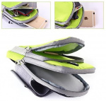 Tilava käsilaukku kuulokeliitännällä, vihreä