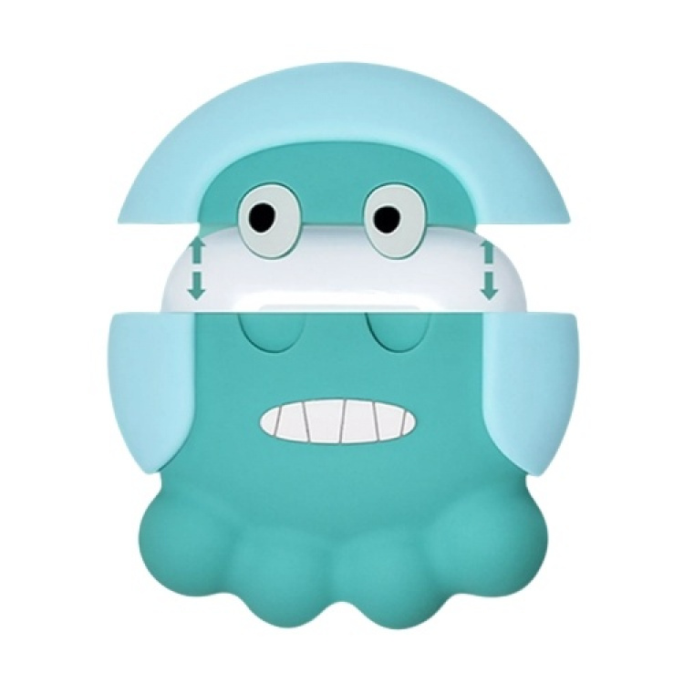 Octopus-kuori Airpods Prolle, vihreä
