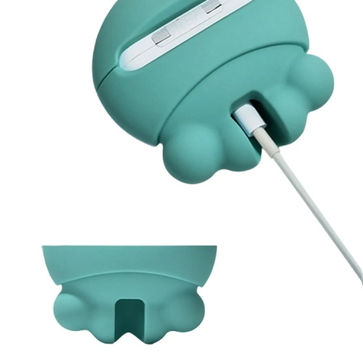 Octopus-kuori Airpods Prolle, vihreä