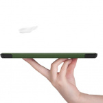 Kolmiosainen kansi jalustatoiminnolla Galaxy Tab A7 10.4 T500/T505:lle, Vihreä Kolmiosainen kansi jalustatoiminnolla Galaxy Tab A7 10.4 T500/T505:lle, Vihreä
