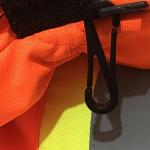 Hiihtohanskat vaihtelevissa väreissä heijastimilla, oranssi, koko L