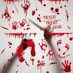 Veriset seinäkoristeet Halloween-aiheilla, 30x20 Veriset seinäkoristeet Halloween-aiheilla, 30x20