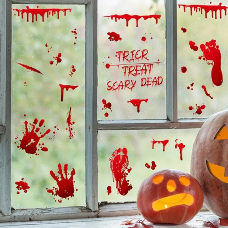 Veriset seinäkoristeet Halloween-aiheilla, 30x20 Veriset seinäkoristeet Halloween-aiheilla, 30x20