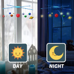 Ripustettava aurinkokuntamalli + valovärit Ripustettava aurinkokuntamalli + valovärit