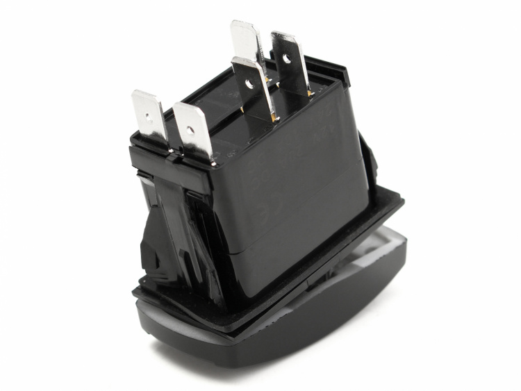 Vedenkestävä kytkin LED-valolla 5-nastainen, sininen Vedenkestävä kytkin LED-valolla 5-nastainen, sininen