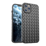 Kudottu TPU-kotelo iPhone 13 Pro Maxille, Musta
