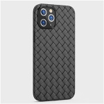 Kudottu TPU-kotelo iPhone 13 Pro Maxille, Musta