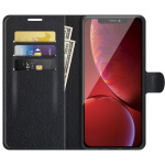 PU-leather case for iPhone 13 Pro, Black