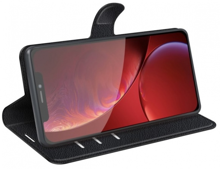 PU-leather case for iPhone 13 Pro, Black