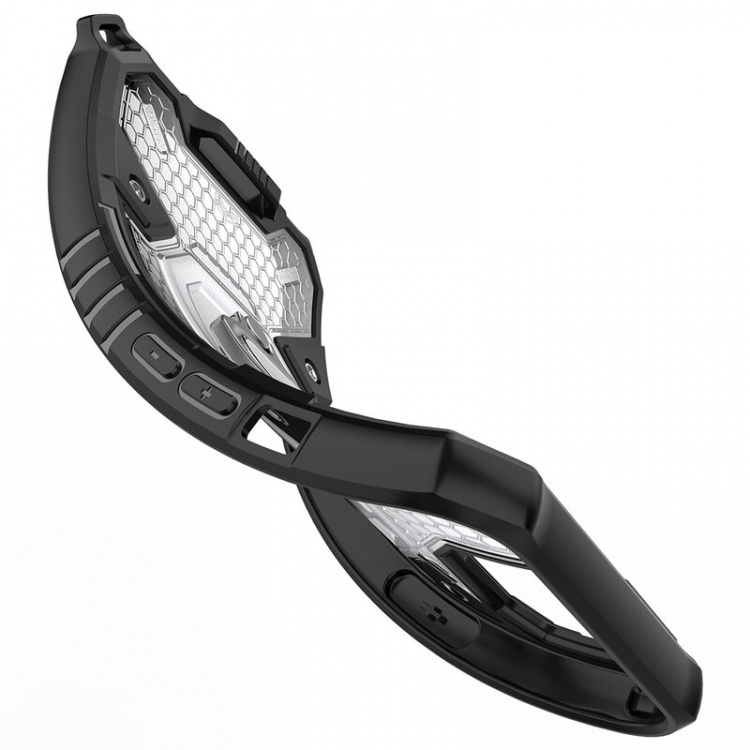 Kestävä kuori iPhone 13:lle, Musta/violetti Kestävä kuori iPhone 13:lle, Musta/violetti