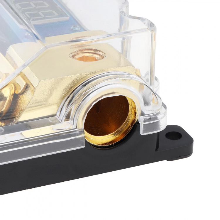 1-in-1-suuntainen sulakepidin auton äänentoistolle näytöllä, 100A