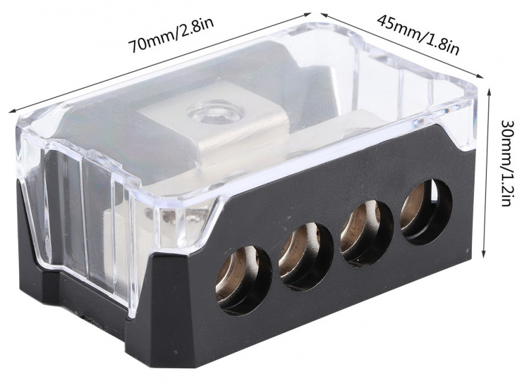 Jakelupalikka 1x10,5mm 4x7mm Jakelupalikka 1x10,5mm 4x7mm
