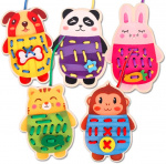 Sykort - puu lankojen kanssa, Panda