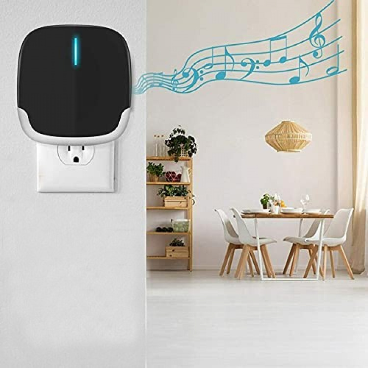 Plug & Play Langaton ovikello pitkällä kantamalla, musta Plug & Play Langaton ovikello pitkällä kantamalla, musta