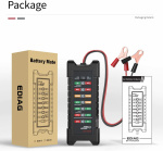 Akkutesteri ajoneuvoihin LED-näytöllä, 12V/10mA, 24V/30mA Akkutesteri ajoneuvoihin LED-näytöllä, 12V/10mA, 24V/30mA