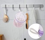 Yhdistetty pyykkikori/pyykkipussi alusvaatteille, vaaleanpunainen