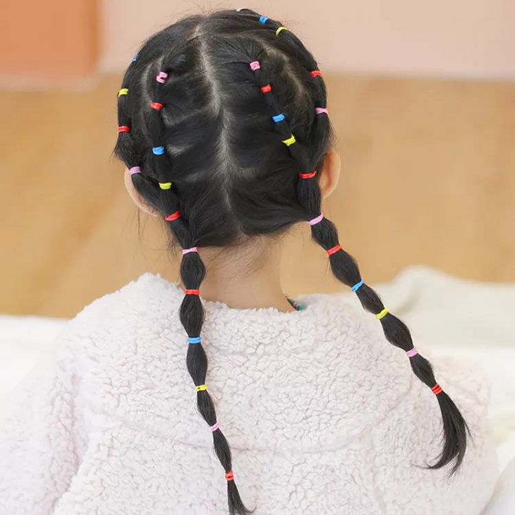 2000-pakkauksen lasten hiuslenkit, monivärinen