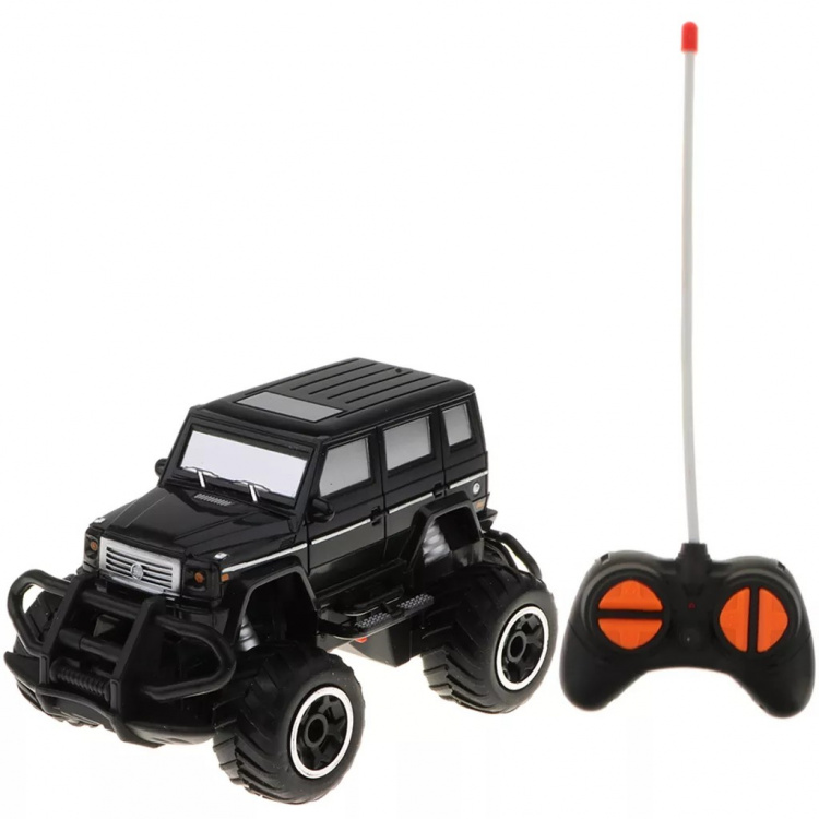 Off-Road RC auto Jeep, musta