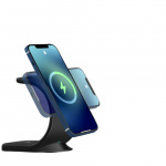 Qi-laturi mobiililaitteille, 15W, musta Qi-laturi mobiililaitteille, 15W, musta