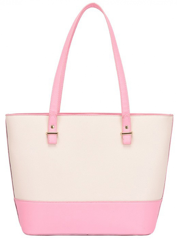 Käsilaukut, Beige Vaaleanpunainen ja kultaiset yksityiskohdat Käsilaukut, Beige Vaaleanpunainen ja kultaiset yksityiskohdat