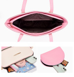 Käsilaukut, Beige Vaaleanpunainen ja kultaiset yksityiskohdat Käsilaukut, Beige Vaaleanpunainen ja kultaiset yksityiskohdat