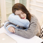 2-in-1 niskatyyny tabletin ja puhelimen tuella, vaaleanpunainen 2-in-1 niskatyyny tabletin ja puhelimen tuella, vaaleanpunainen