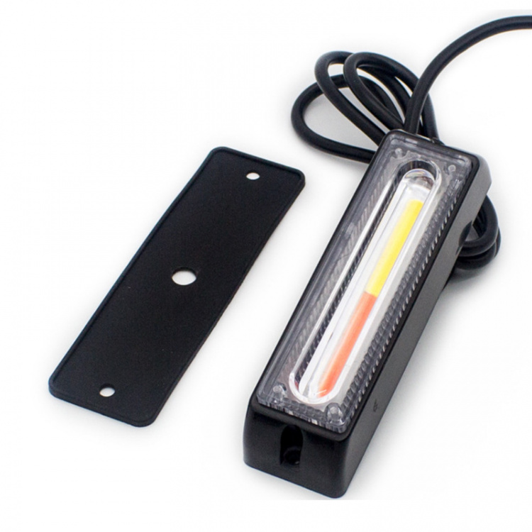 LED varoitusvalo COB ajoneuvoihin 12-24V, oranssi LED varoitusvalo COB ajoneuvoihin 12-24V, oranssi