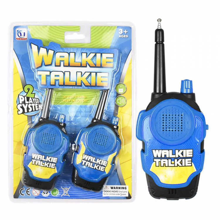 Walkie-talkie lapsille 2-pakkauksessa, sininen