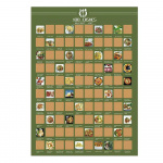 100 Ruokalajin Bucket List -juliste