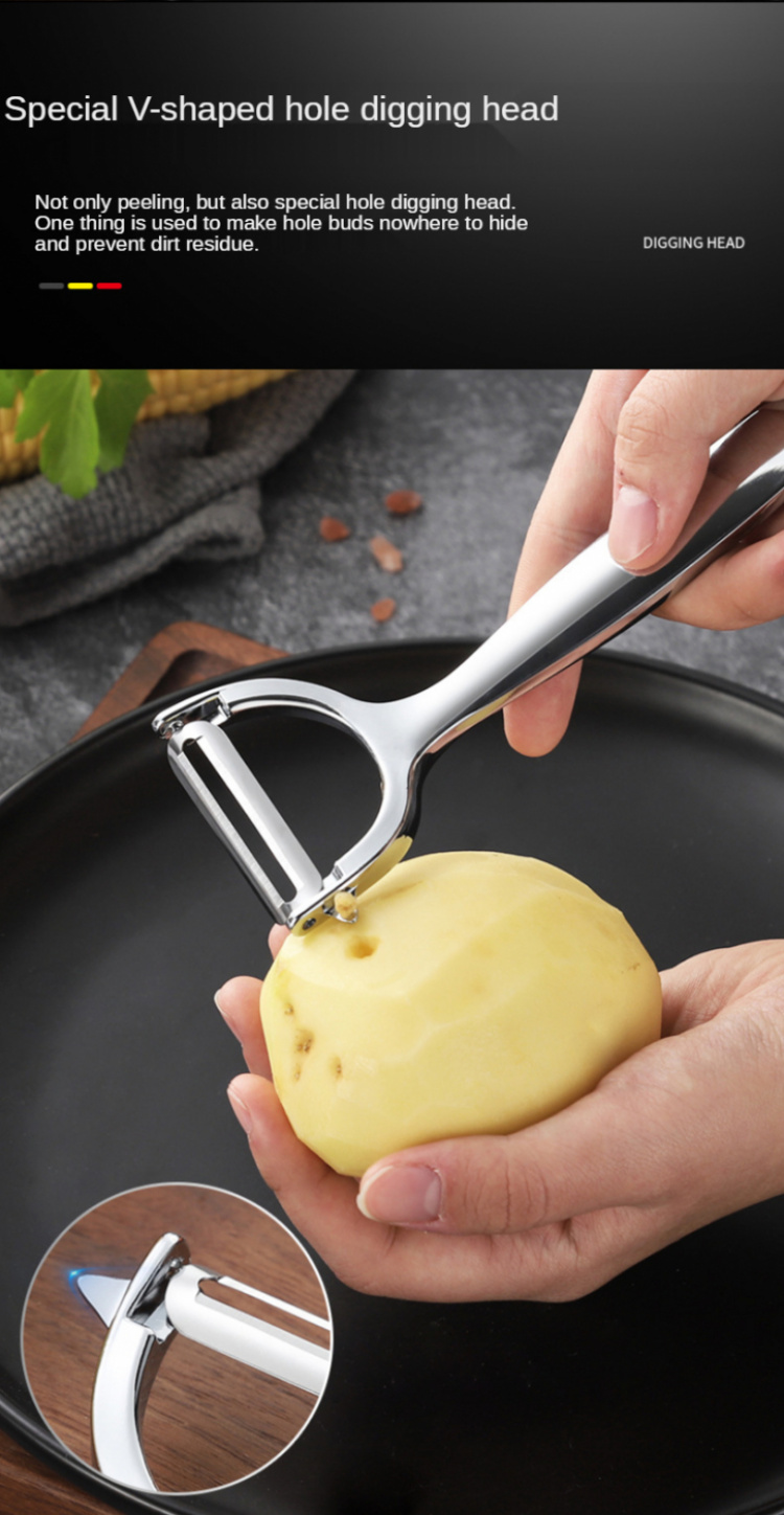 Viipaaja vihanneskuorija teräksestä