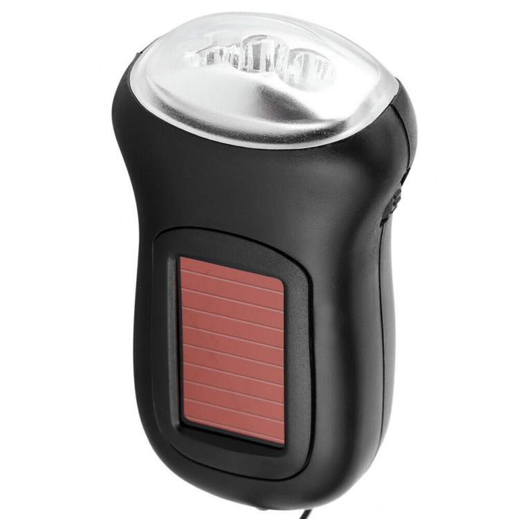 Käsikäyttöinen LED-taskulamppu, Musta