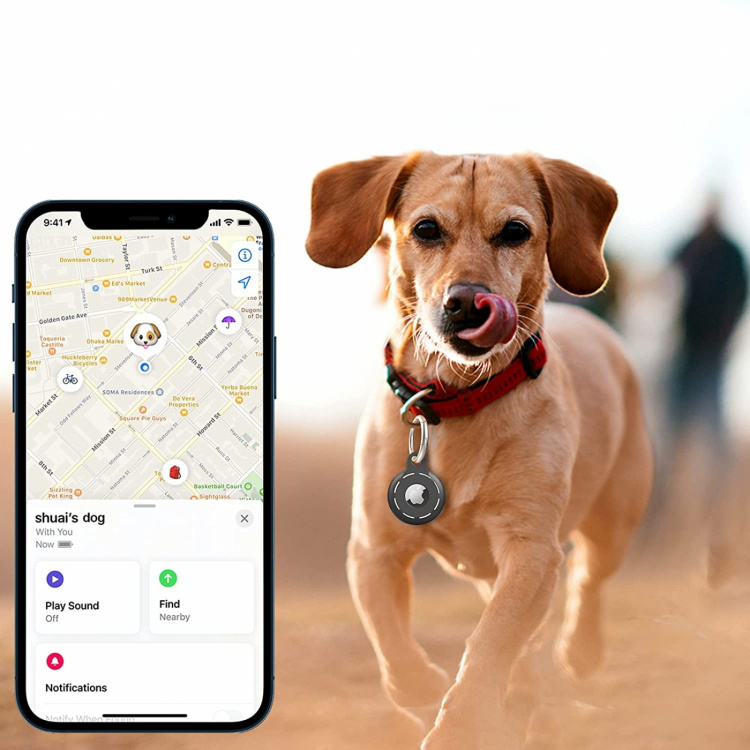 Avainrengas Apple AirTag 4-pack, Useita värejä Avainrengas Apple AirTag 4-pack, Useita värejä