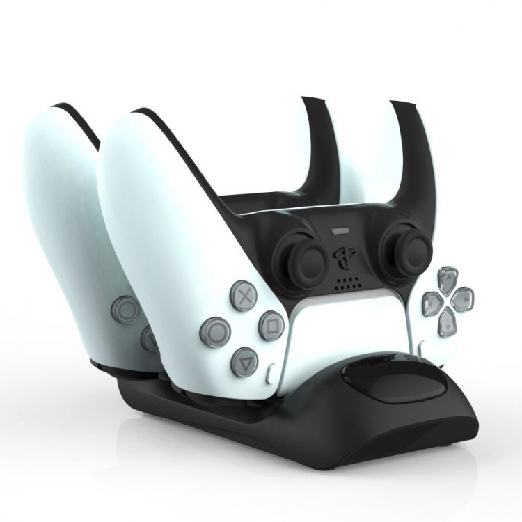 Latausasema 2 x PS5 DualSense -ohjaimille Latausasema 2 x PS5 DualSense -ohjaimille