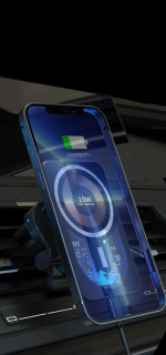 Langaton latausteline autolle iPhone 14, 15W