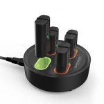 4 in 1 -akkujen latausasema ja 4x akkua Xbox One & Xbox Series X/S -järjestelmille