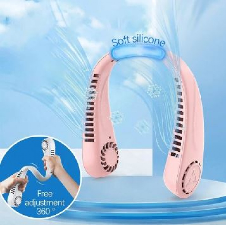 Langaton kaulatuuletin, jonka ripustat kaulasi, Rosa