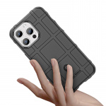 Iskunkestävä kotelo iPhone 15 Plus -puhelimelle, musta