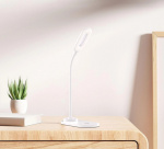 Langaton pikalaturi ja pöytälamppu - 2-in-1, valkoinen