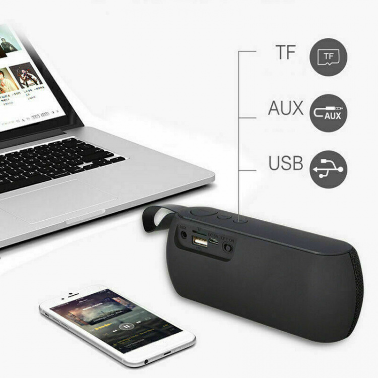 Q106 Langaton kaiutin, Bluetooth, USB, punainen