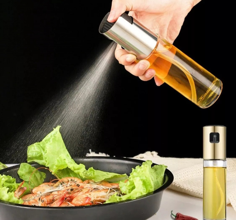 Lasinen suihkepullo etikkaa/öljyä varten, 100ml